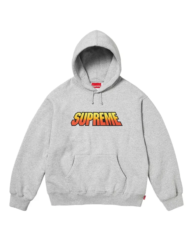 Supreme Being gradient logo-print hoodie - Grau Grau