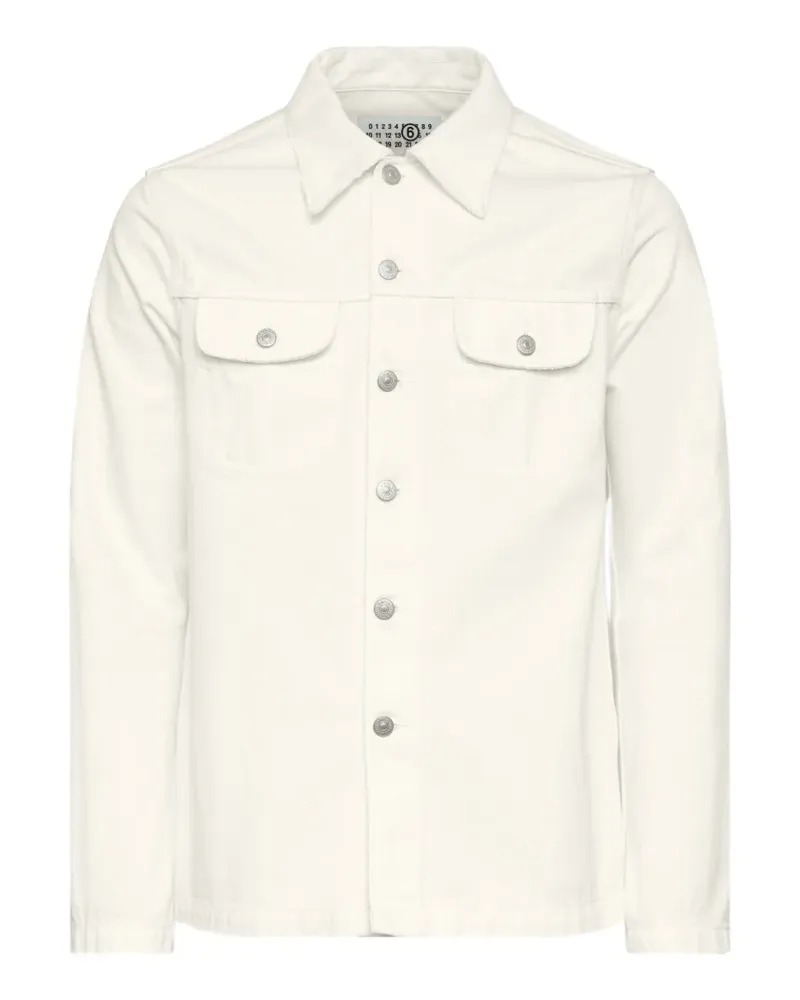 Maison Margiela buttoned denim jacket - Nude Nude