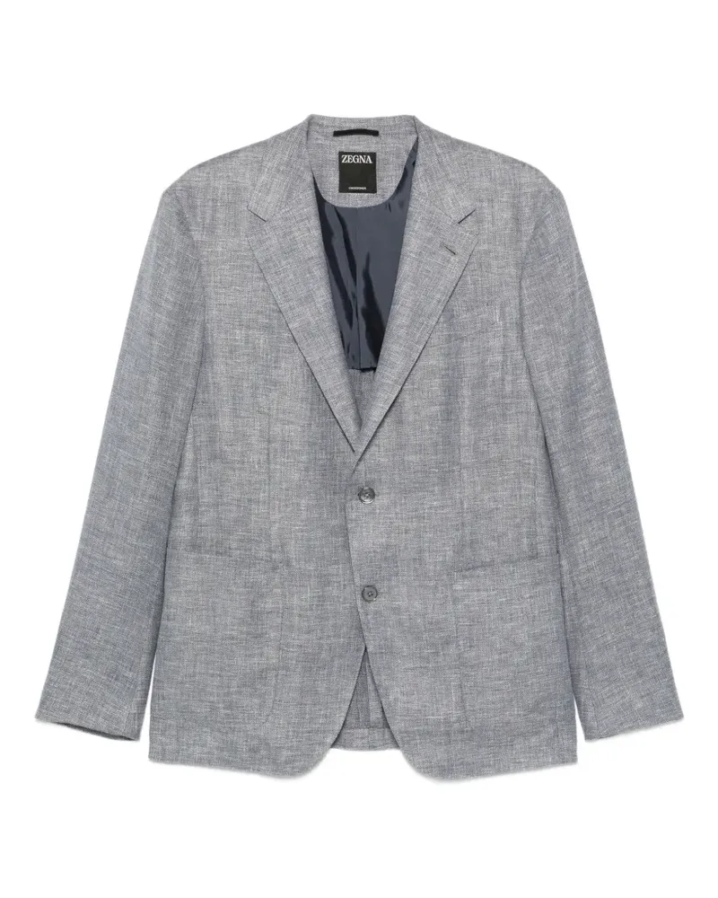 Ermenegildo Zegna single-breasted notch-lapel jacket - Blau Blau