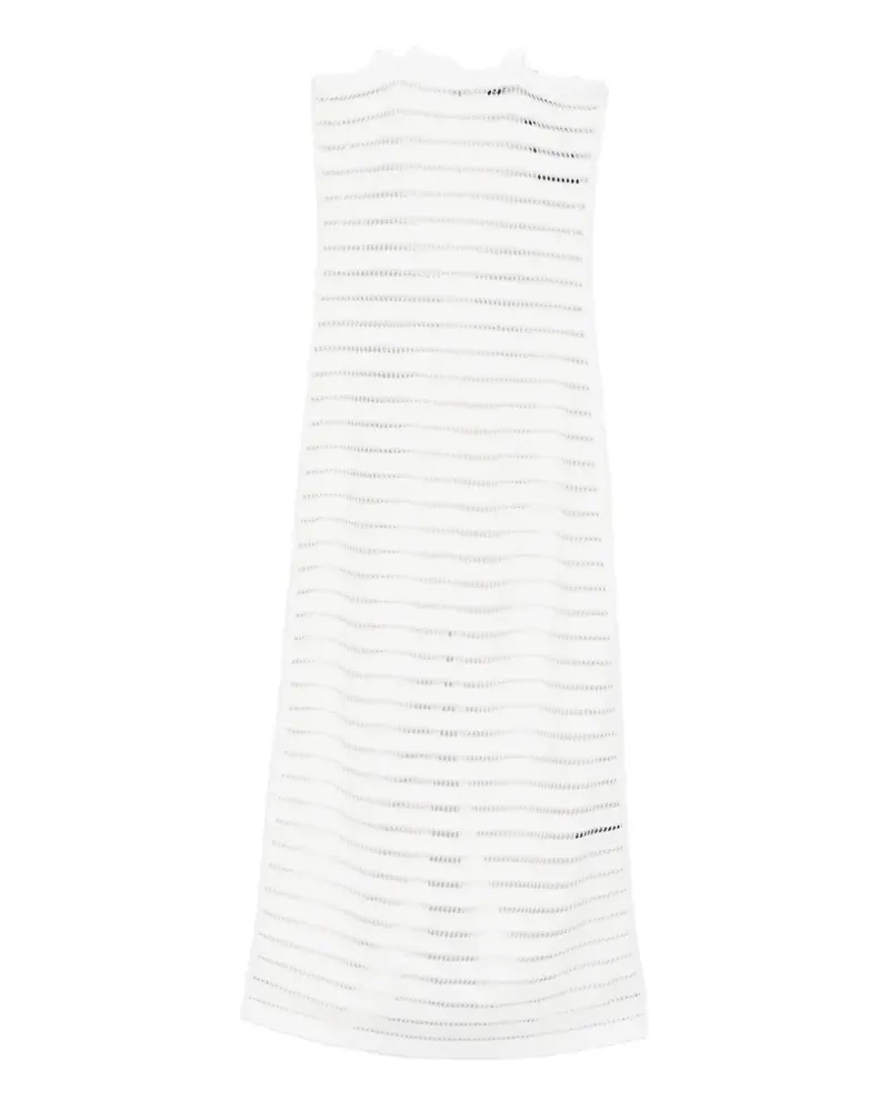 David Koma spaghetti-strap midi dress - Weiß Weiß