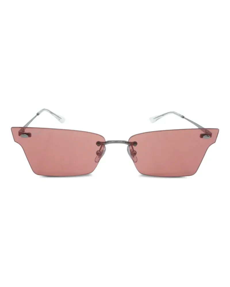 Ray Ban Xime irregular-shape rimless sunglasses - Silber Silber
