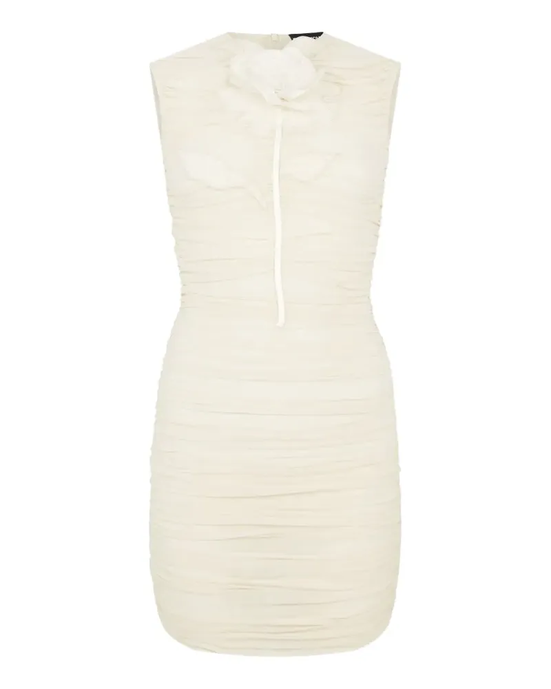 David Koma ruched mini dress - Nude Nude