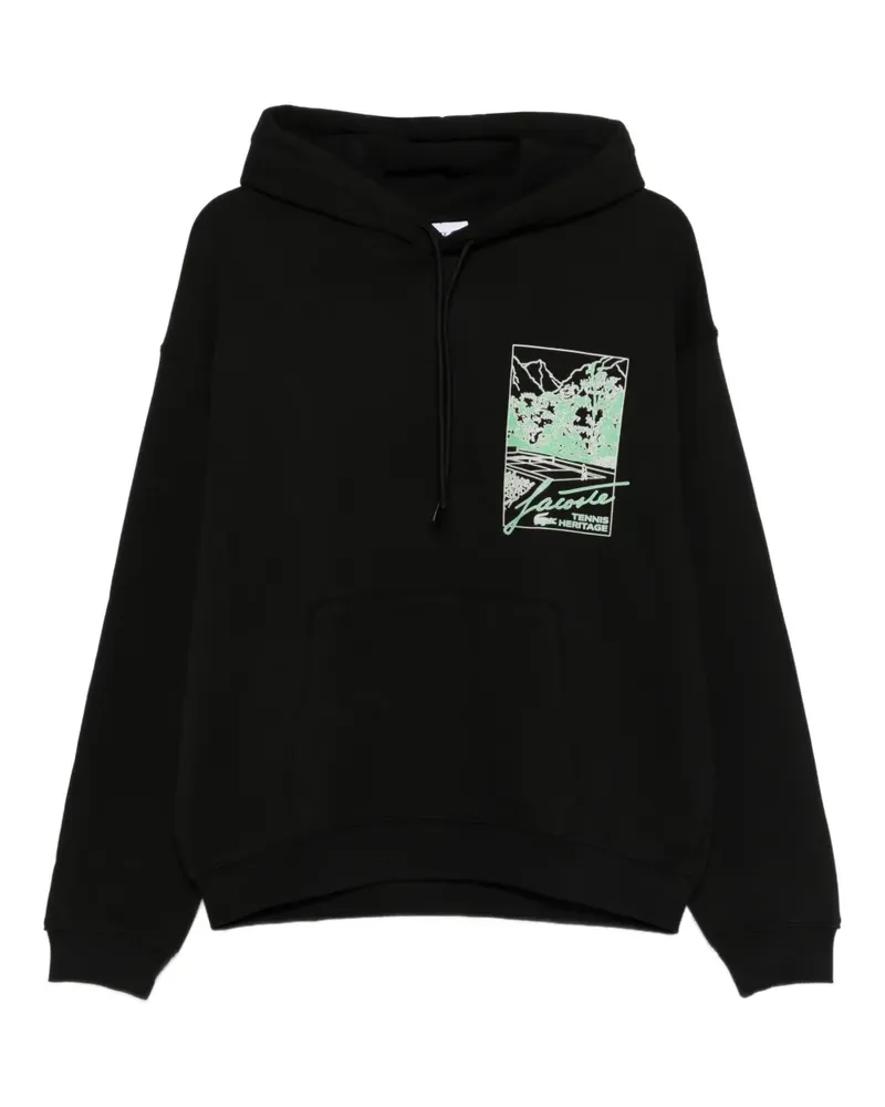 Lacoste Hoodie mit grafischem Print - Schwarz Schwarz