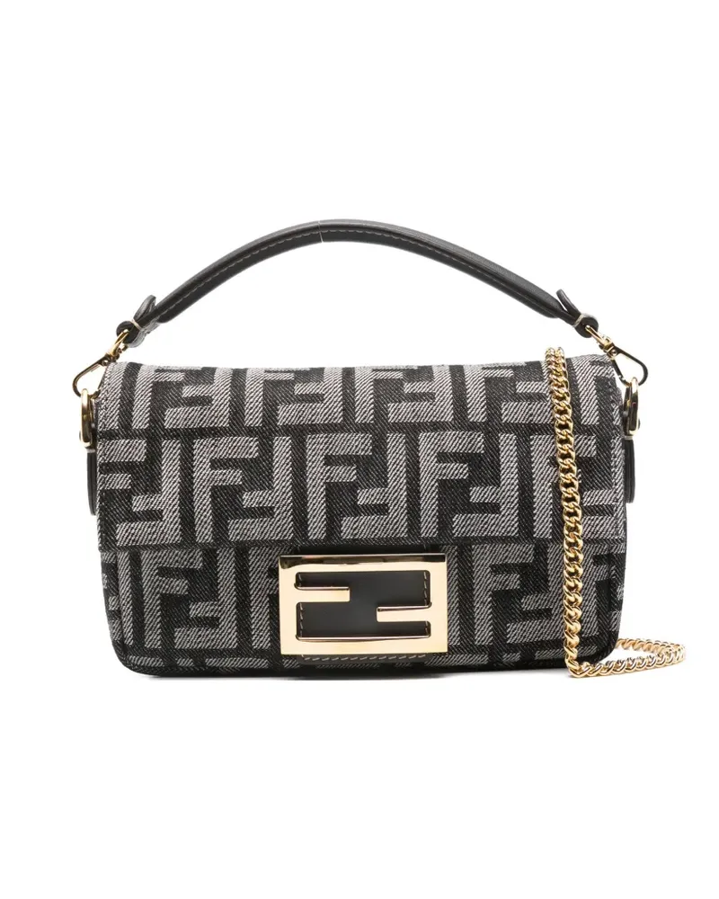 Fendi Baguette Mini-Tasche - Schwarz Schwarz