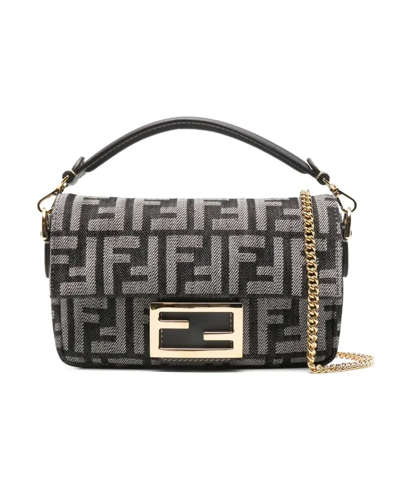 Fendi Baguette Mini-Tasche - Schwarz Schwarz