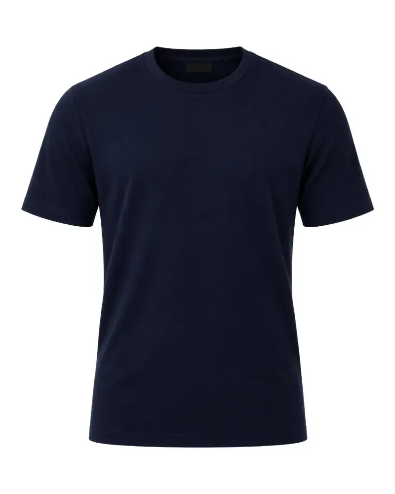 MC2 Saint Barth T-Shirt mit Logo-Stickerei - Blau Blau