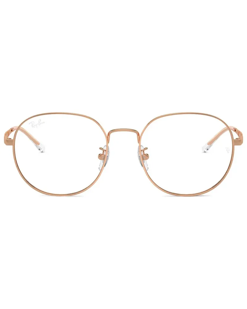 Ray Ban Brille mit rundem Gestell - Gold Gold