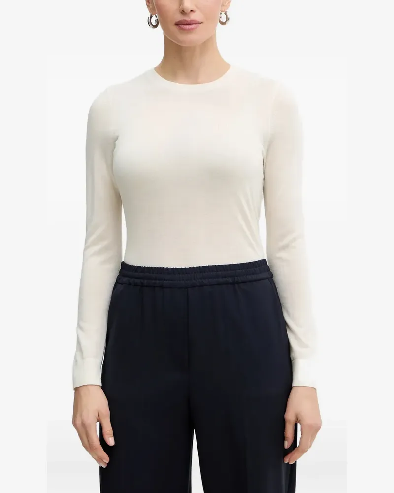 HUGO BOSS long-sleeve wool sweater - Nude Nude