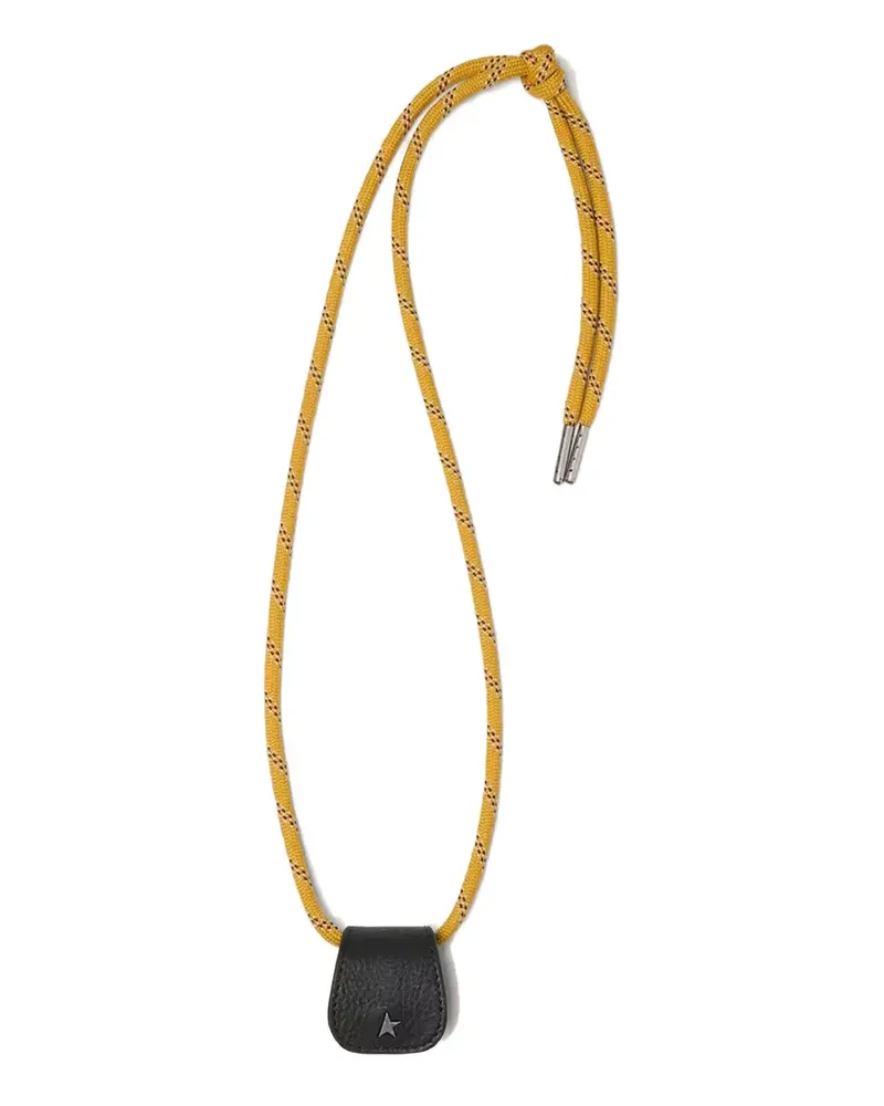 Golden Goose Star leather sunframes holder - Gelb Gelb