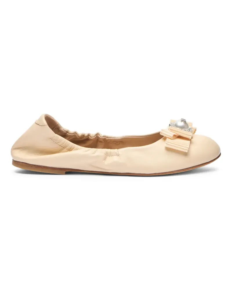 Casadei Ballerinas mit Schleifendetail - Nude Nude