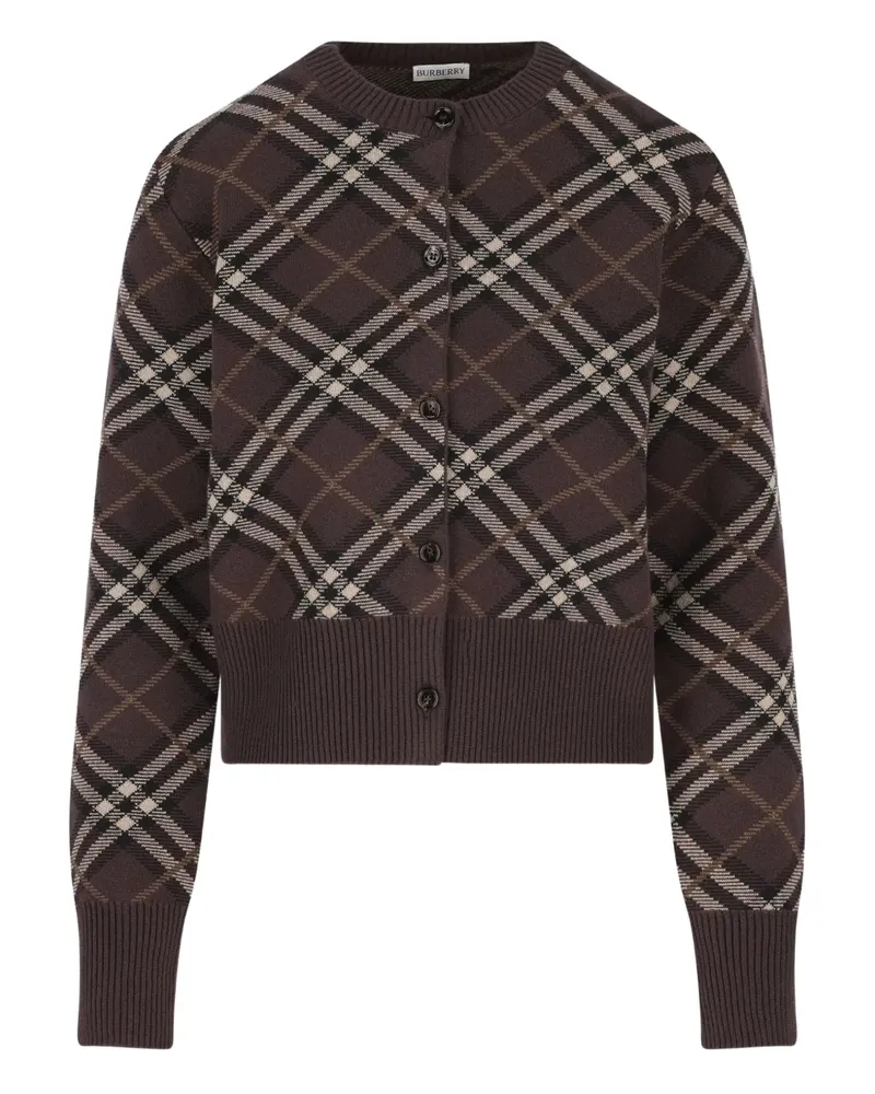 Burberry checked buttoned cardigan - Braun Braun