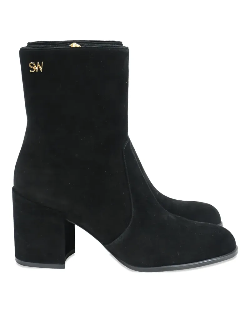 Stuart Weitzman Quinn block heel ankle boots - Schwarz Schwarz