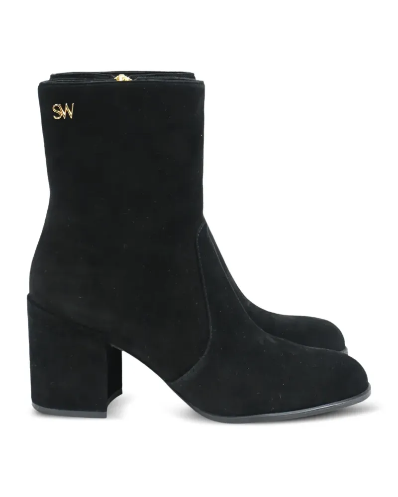 Stuart Weitzman Quinn block heel ankle boots - Schwarz Schwarz
