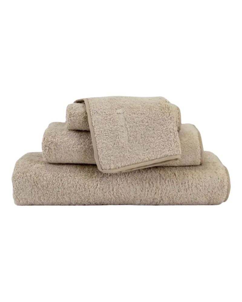 Frette terry trim towels set - Nude Nude