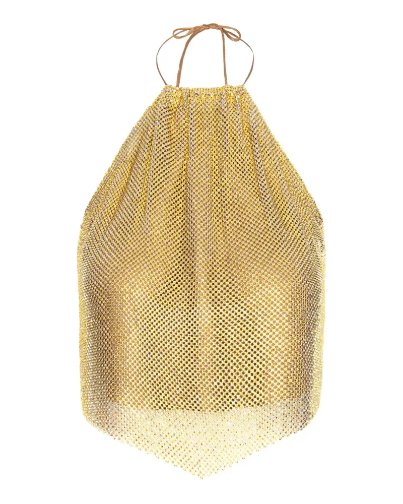 MANURÍ Neckholder-Top - Gold Gold