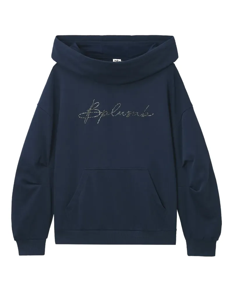 b+ab Verzierter Hoodie - Blau Blau