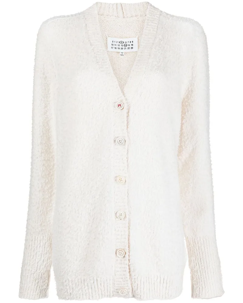 Maison Margiela Cardigan mit V-Ausschnitt - Nude Nude