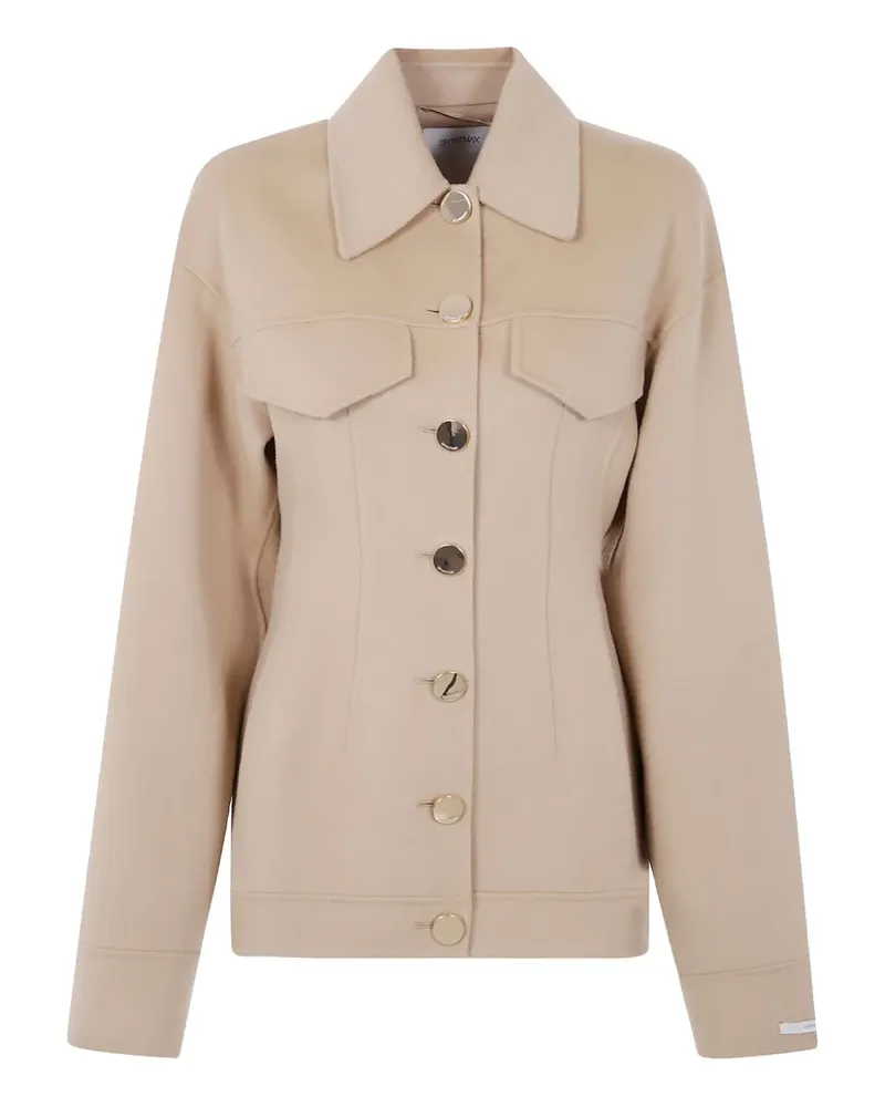 SPORTMAX Jacke mit Klappentasche - Nude Nude