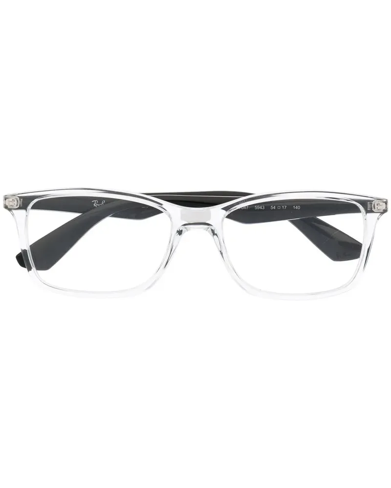 Ray Ban Brille mit eckigem Gestell - Nude Nude