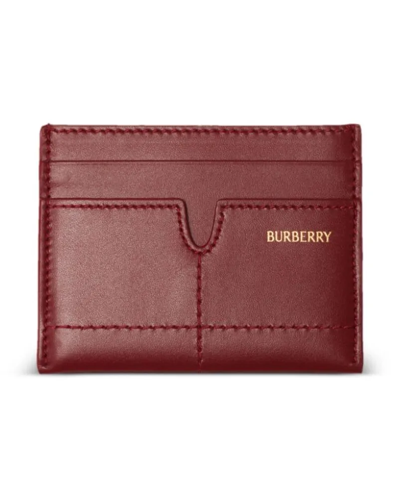 Burberry Kartenetui aus Leder Rot