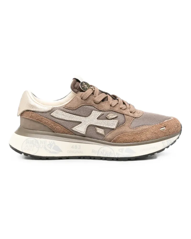 Premiata Lauryn Sneakers mit Logo-Patch - Braun Braun