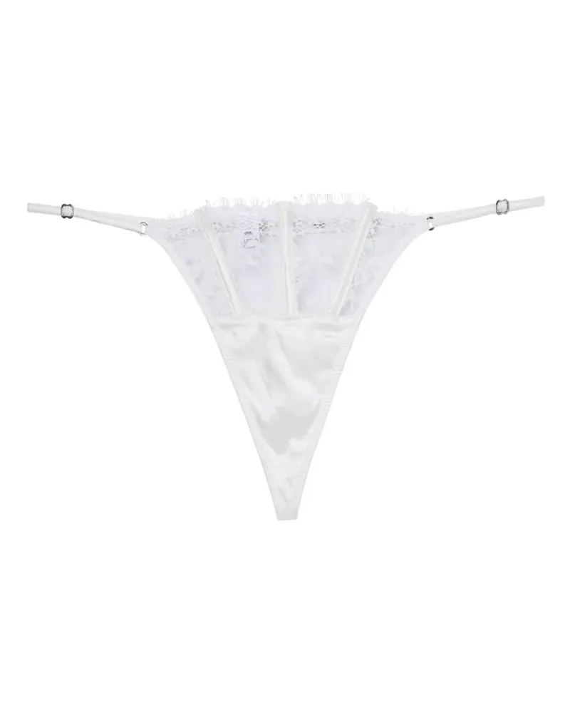 Fleur Du Mal Frankie String - Weiß Weiß