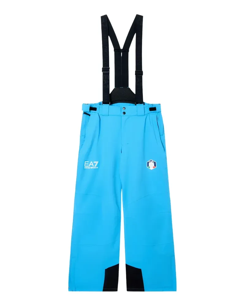 EA7 logo trousers - Blau Blau
