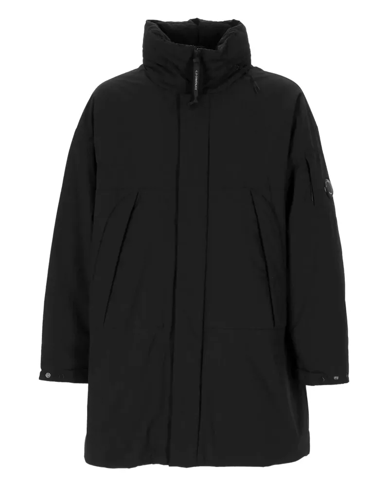 C.P. Company Wattierter Pro-Tek Mantel mit Stehkragen - Schwarz Schwarz