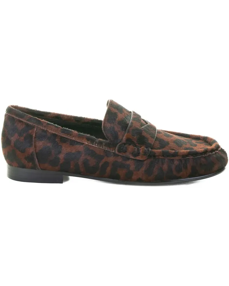 Bibi Lou leopard-print loafers - Braun Braun