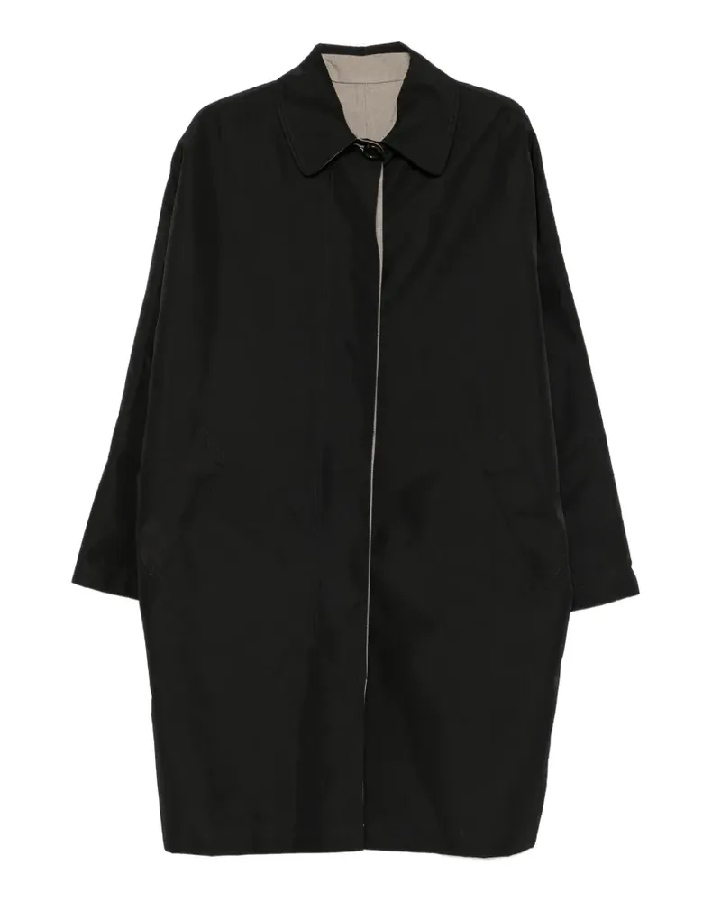 ALYSI Klassischer Trenchcoat - Schwarz Schwarz