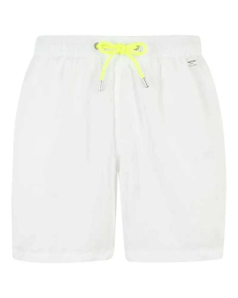 MC2 Saint Barth logo-patch drawstring swim shorts - Weiß Weiß