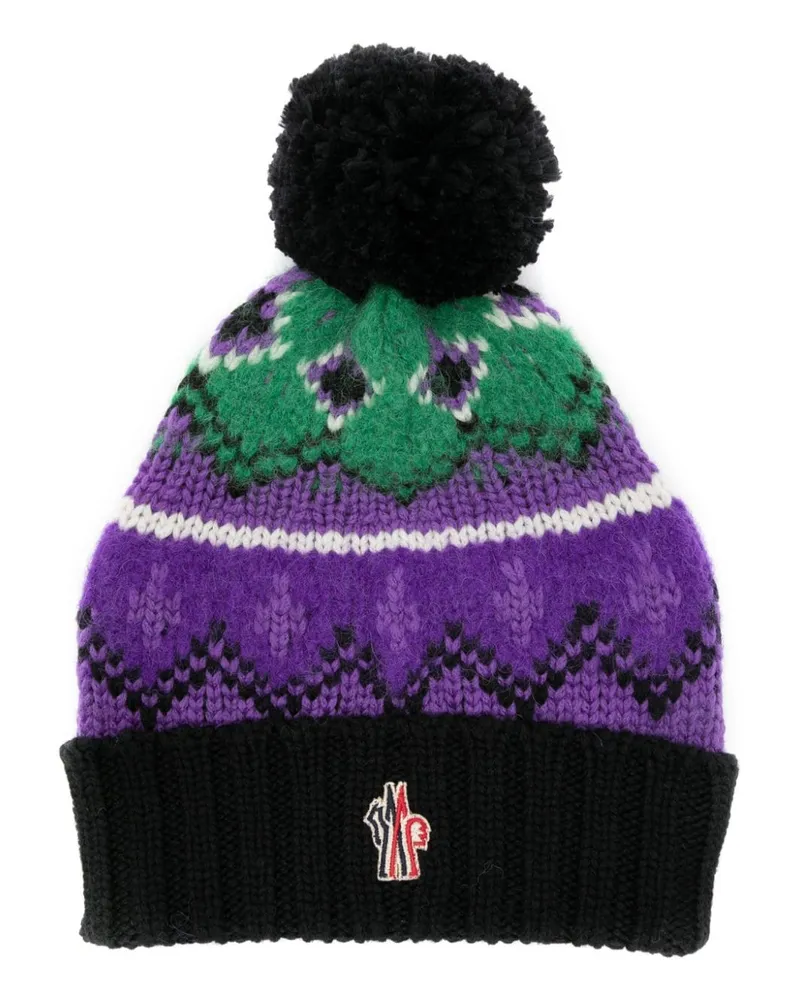 Moncler Gestrickte Beanie - Violett Violett