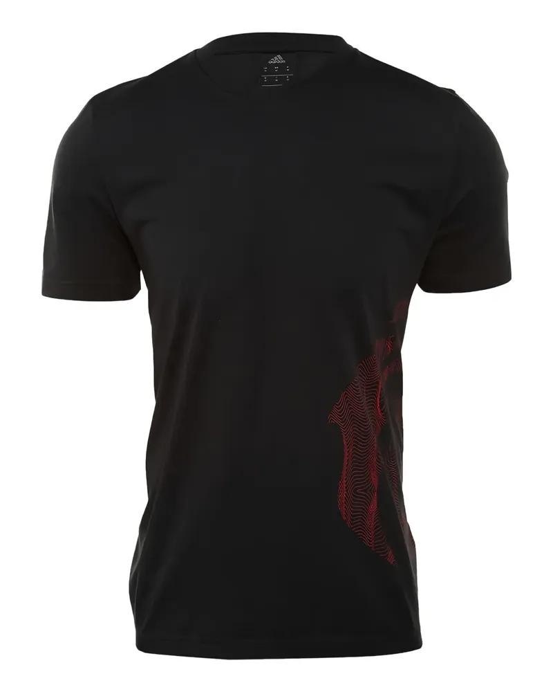 adidas T-Shirt mit Rundhalsausschnitt - Schwarz Schwarz