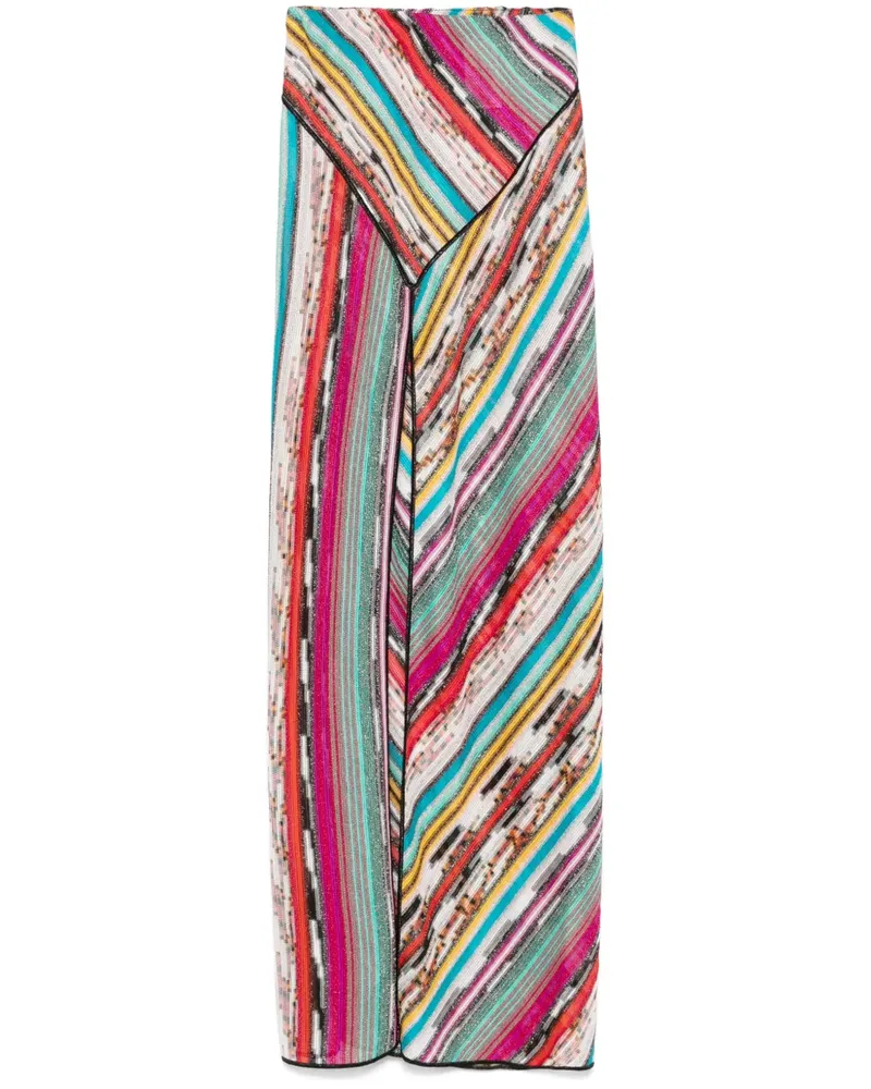 Missoni Gestreifter Maxirock - Rosa Rosa