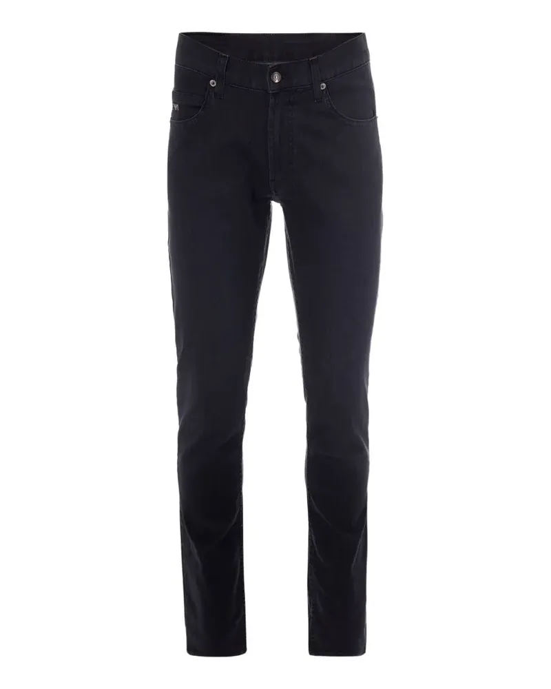 Emporio Armani logo-plaque jeans - Schwarz Schwarz