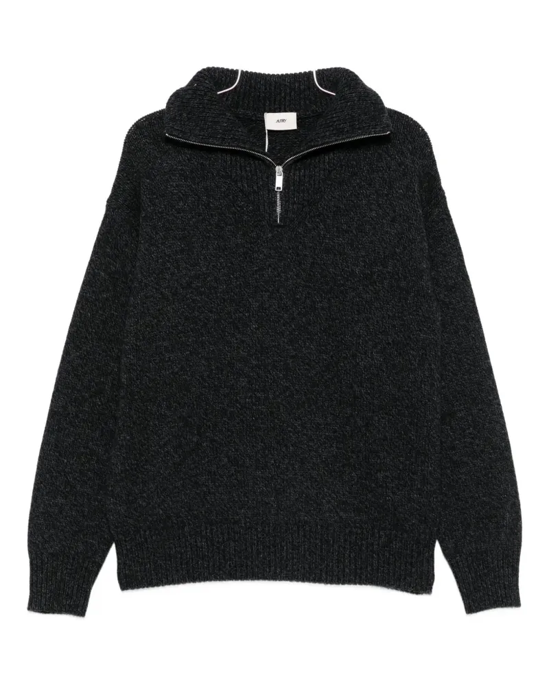 AUTRY Poloshirt mit Stehkragen - Schwarz Schwarz