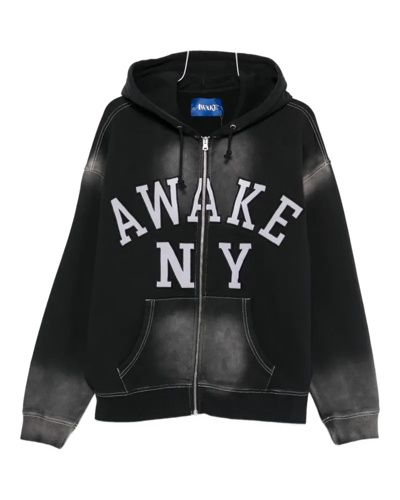 AWAKE NY zip-up hoodie - Schwarz Schwarz