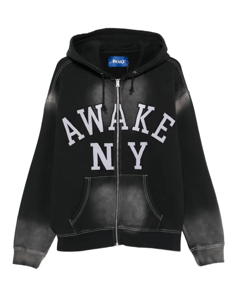 AWAKE NY zip-up hoodie - Schwarz Schwarz
