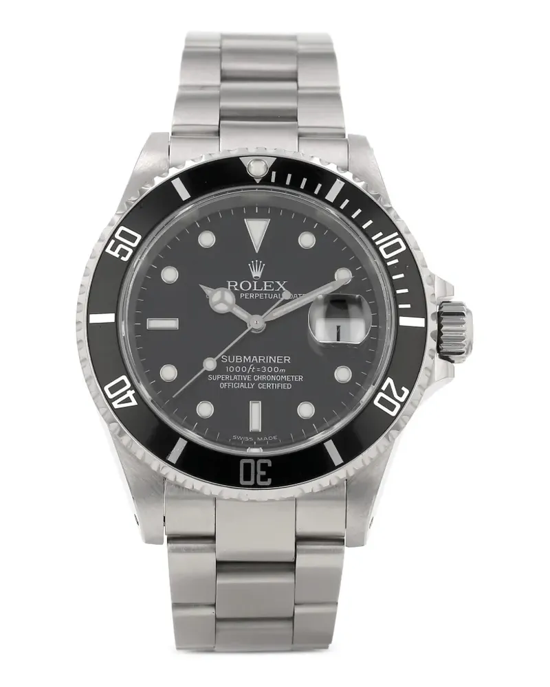 Rolex 2000s Submariner Date Armbanduhr mit Schraubverschluss 40mm - Silber Silber
