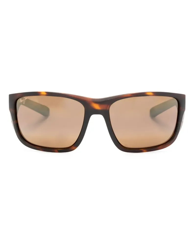 Maui Jim Sonnenbrille aus Acetat in Schildpattoptik - Braun Braun