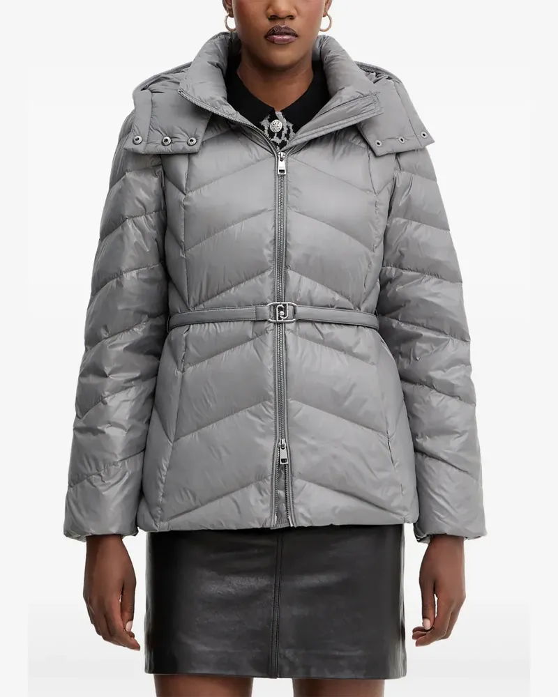 Liu Jo Daunenjacke mit Kapuze - Grau Grau