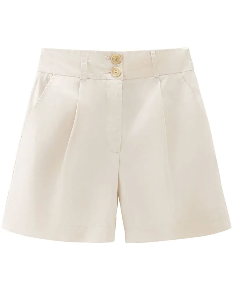 Woolrich Hoch sitzende Bundfaltenshorts - Nude Nude