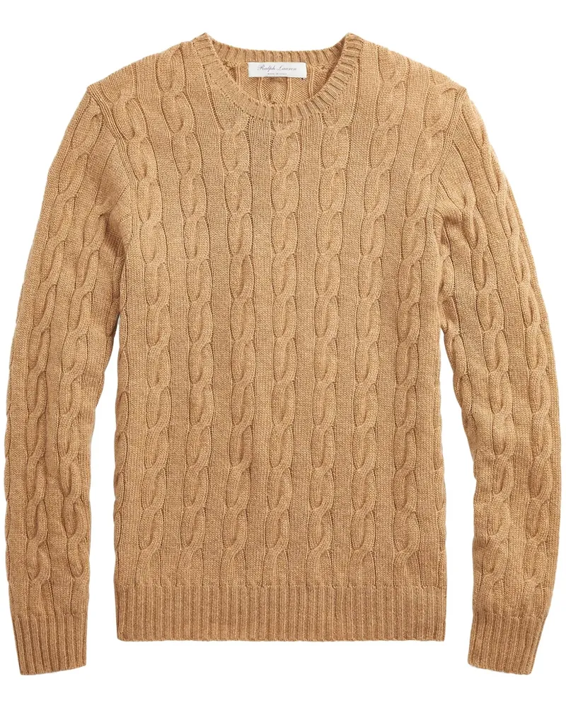 Ralph Lauren Pullover mit Zopfmuster - Braun Braun