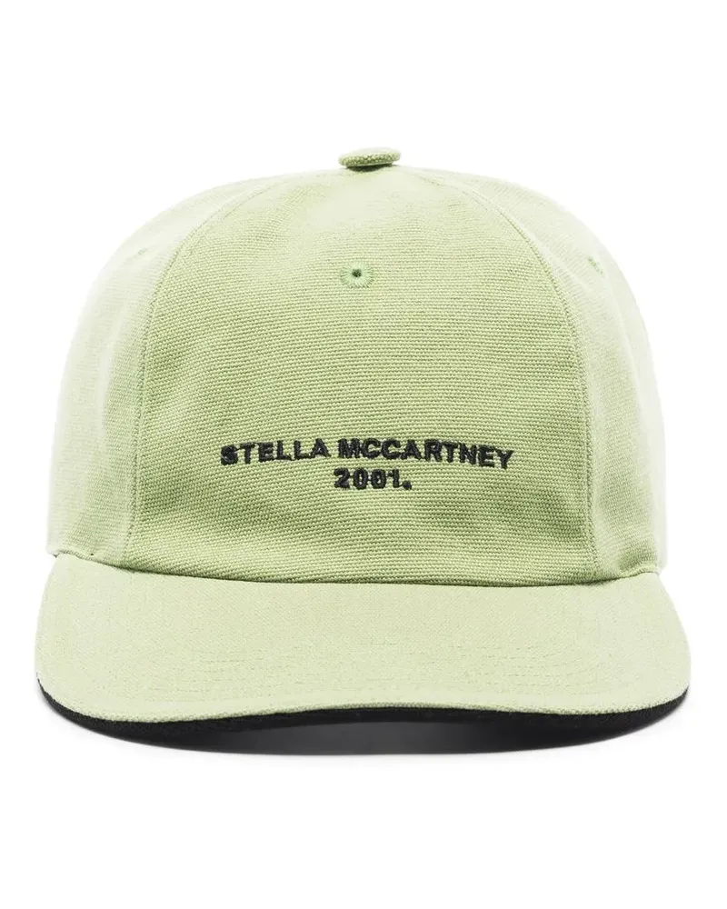 Stella McCartney Baseballkappe mit Logo-Stickerei - Grün Grün