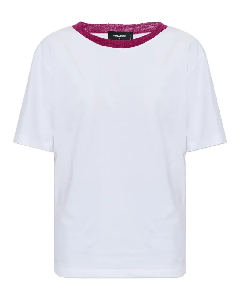 Dsquared2 embroidered-logo T-shirt - Weiß Weiß