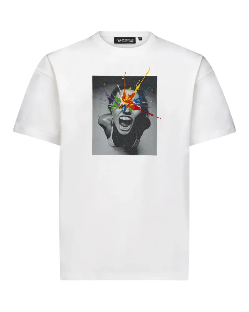 Mostly Heard Rarely Seen T-Shirt mit grafischem Print - Weiß Weiß