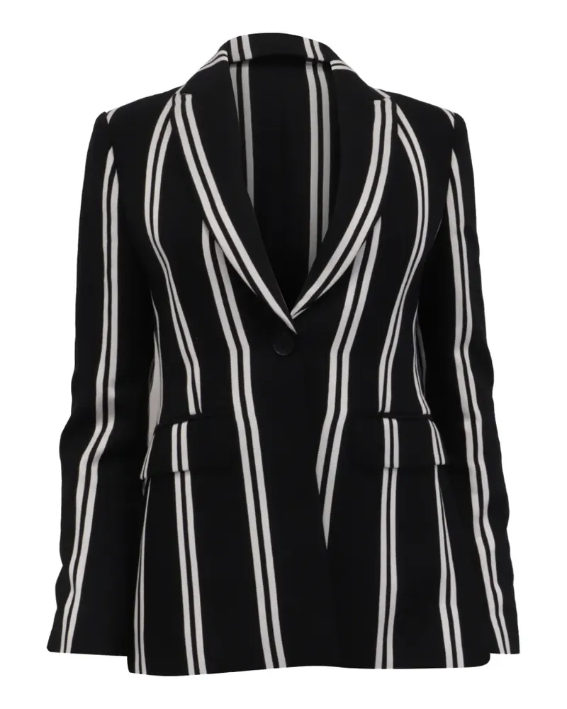 Maje striped single-breasted jacket - Schwarz Schwarz