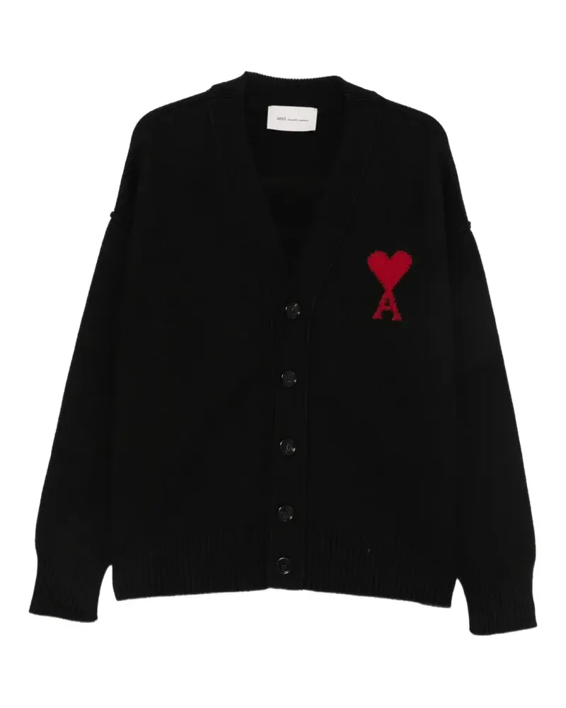 AMI Paris Ami de Coeur cardigan - Schwarz Schwarz