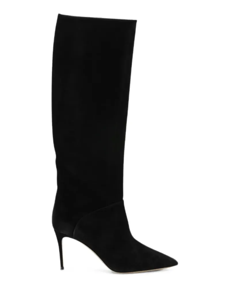 Casadei Renna suede pointed-toe knee-high boots - Schwarz Schwarz