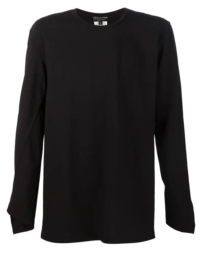 Comme des Garçons Langarmshirt mit Paspelierungen - Schwarz Schwarz